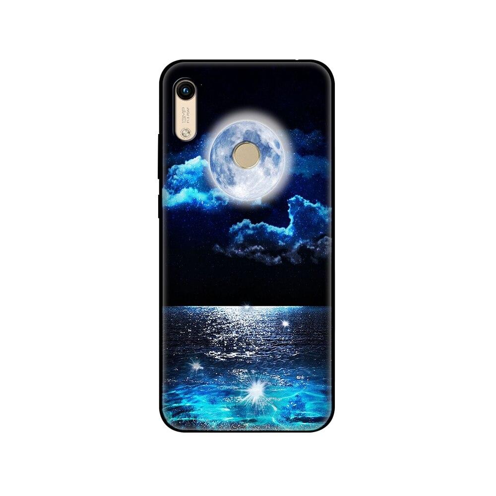 Für Honor 8A Hülle Für huawei Honor 8A prime Hülle Silikon TPU Rückseite Handyhülle schwarze TPU Hüllepink Anime Weltraum Auto