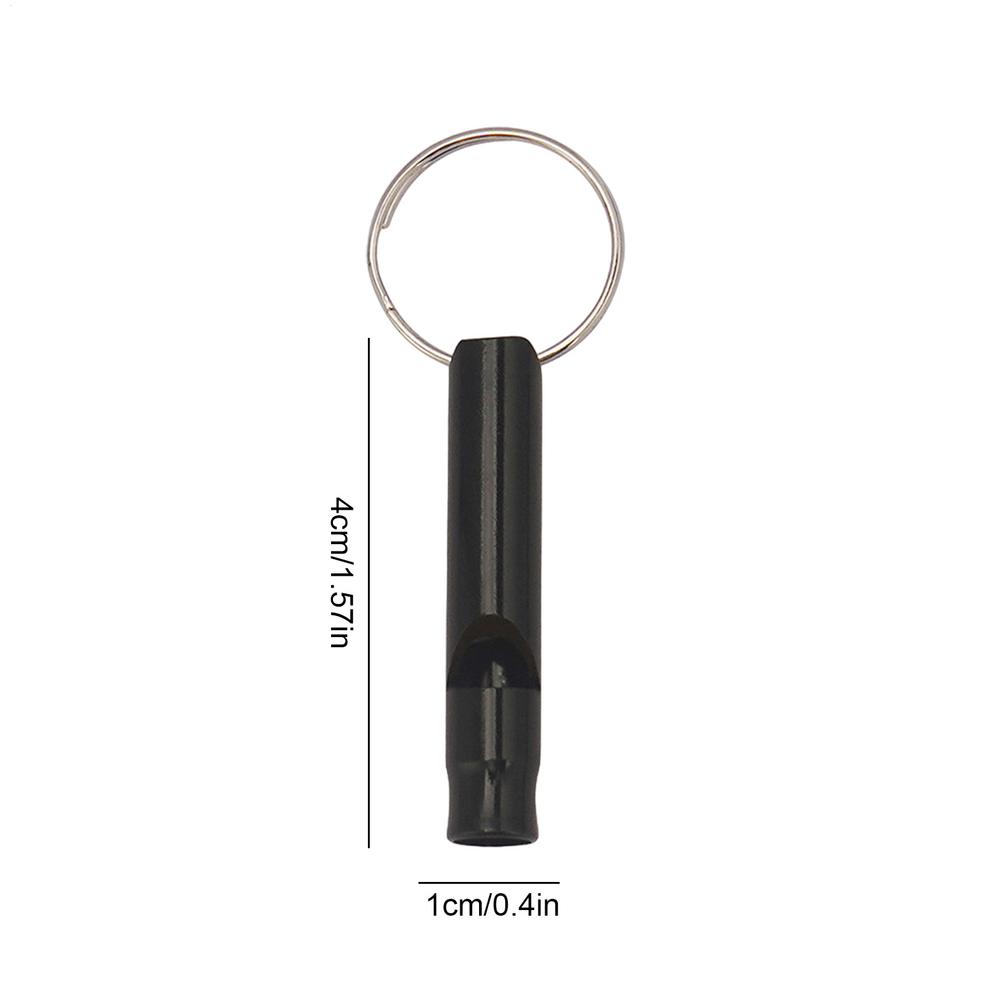 

Aluminum Whistle Keychain Metal Survival Whistle Outdoor Training Dog Training Colorful High Frequency Sound Whistle чёрный