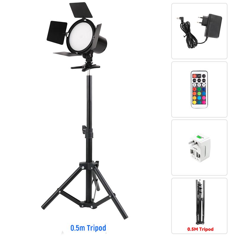 RGB LED Photography Video Light Panel Lighting Photo Studio Lamp Kit LED Camera Light Dimmable 3200K-5600K For Camera Camcorder