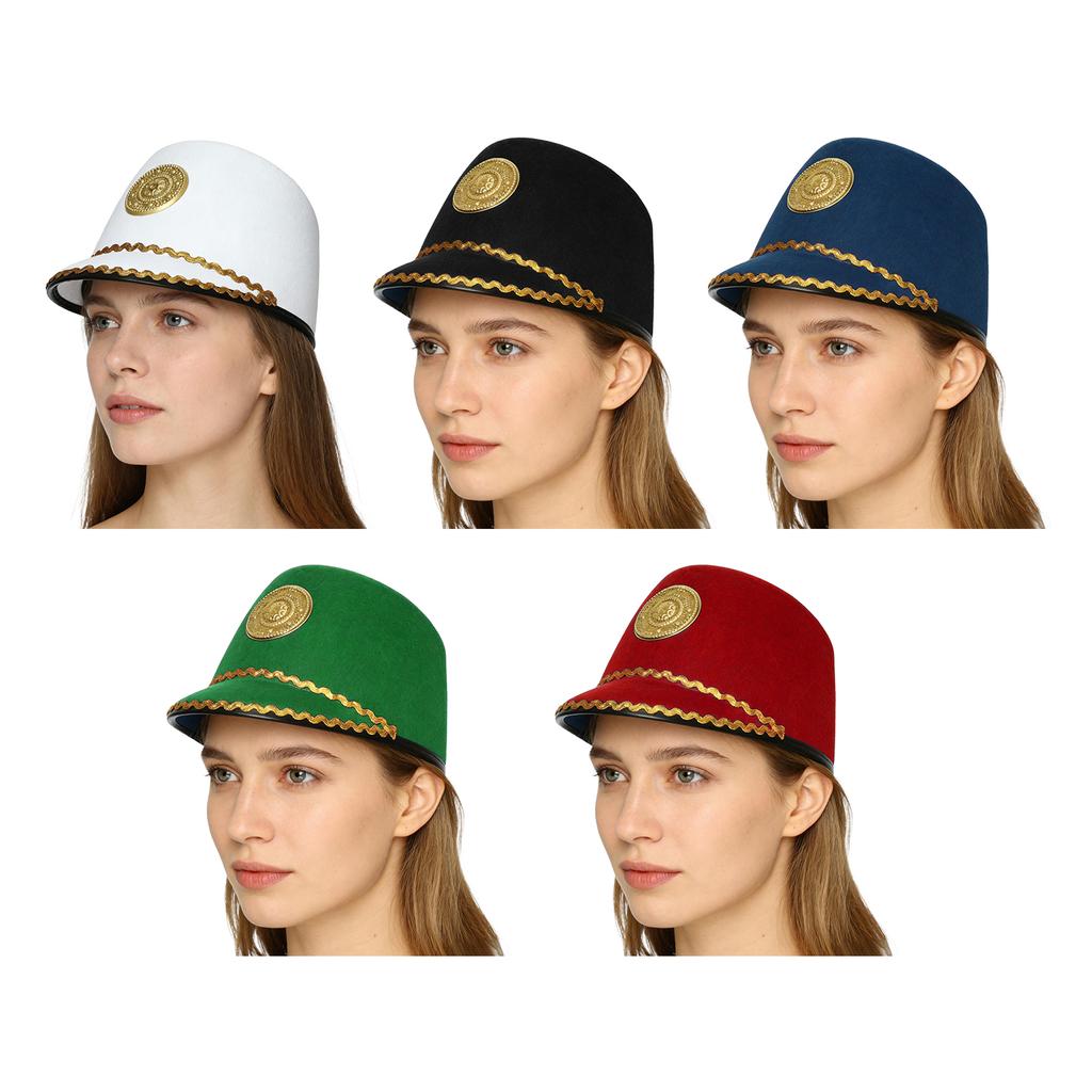 1 Stück Marschkapelle Hut Rollenspiel Soldatenhut Cosplay Leichtes Design Bequemes Kostümzubehör für Damen Herren
