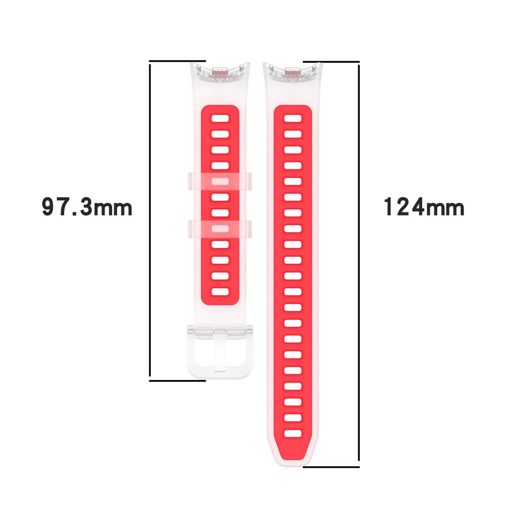 Sportliches atmungsaktives Silikon-Uhrenarmband für Xiaomi Band 8/9/10 Unisex Vielseitiges Ersatzarmband Mehrere Farben erhältlich