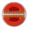 2 Pcs Trailer Van Truck LED Tail Light Flowing Turn Signal Lamp Brake Stop Light
