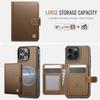For iPhone 14 Pro Max Case JEEHOOD J09 RFID Blocking Card Holder Leather Back Phone Cover Compatible with MagSafe