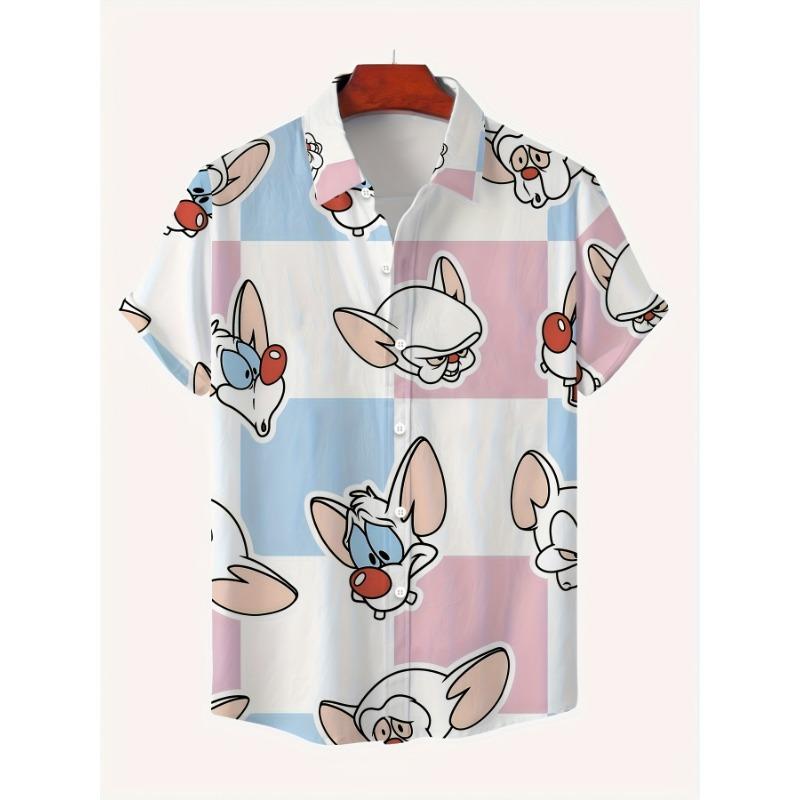

Men s casual shirt printed short-sleeved shirt suitable for outdoor sports M