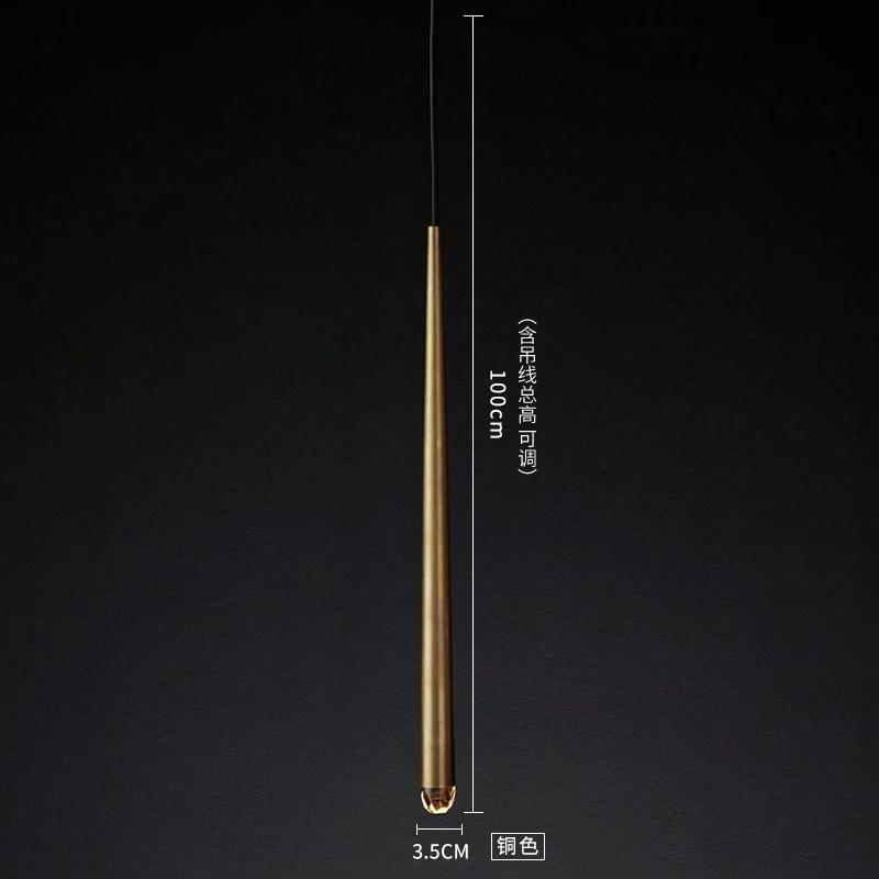 

Постмодернистский свет роскошь минималистский личность мода прикроватные люстры ресторан бар люстра D3.5 X H100CM&warm light жёлтый