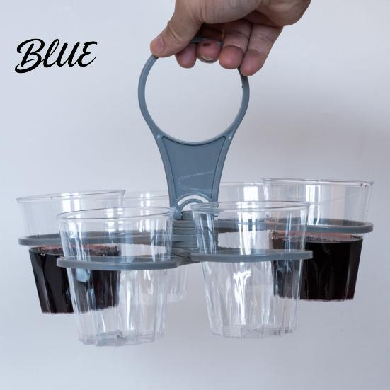 Beer Can Holder 6 Cups Foldable Drink Glass Carousel Swivel Cup Bracket