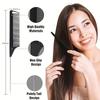 Rat Tail Combs Bulk Steel Pin Rat Tail Carbon Fiber Heat Resistant Teasing Combs Fine Tooth Pintail Braiding Hair Tools