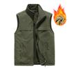 DoubleSided Thermal Vest Men'S Vest Casual Large Size Jacket MultiBag Fleece Vest Vest Vest Vest