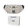 New MLB Monogram Collection Polyester Combo Bag Fanny Pack Regular Unisex Black White 3AHSM012N-50CRD