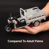 1/12 Electric Tricycle Toy Model Car Alloy Diecast Three-wheeled Motorcycle Models Sound Light Pull Back Ornaments Kids Gifts
