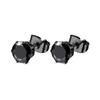 16 Pairs of Men's Earrings Set Black Stainless Steel Pendant Earrings Trend Piercing Jewelry