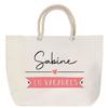 Beach Bag - PLANETEE - Sabine On Holiday - Cotton - Rope Handles - Large Capacity