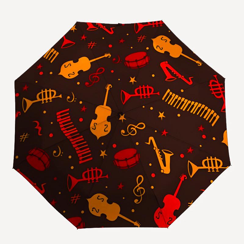 

1pc Musical Instruments Folding Umbrella | Elegant Design, Fashionable Accessory, Durable Construction, Sturdy Ribs yy251107112