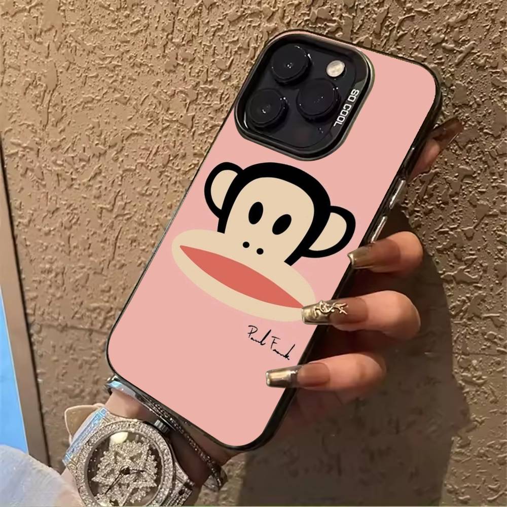 Cute P-Paul -F-Frank design Phone Case For IPhone17 16 11 12 13 14 15 16 Pro Max Plus Cover Colored Silver Funda Bumber