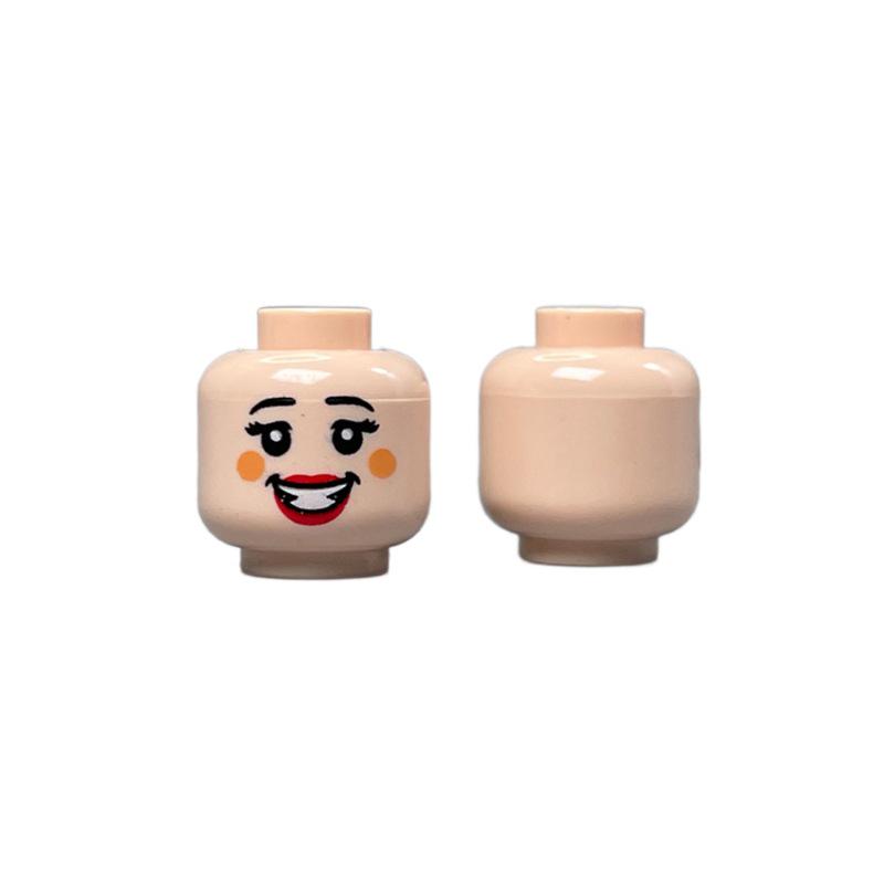 Building Block Minifigure Heads Set – Facial Expressions in Yellow