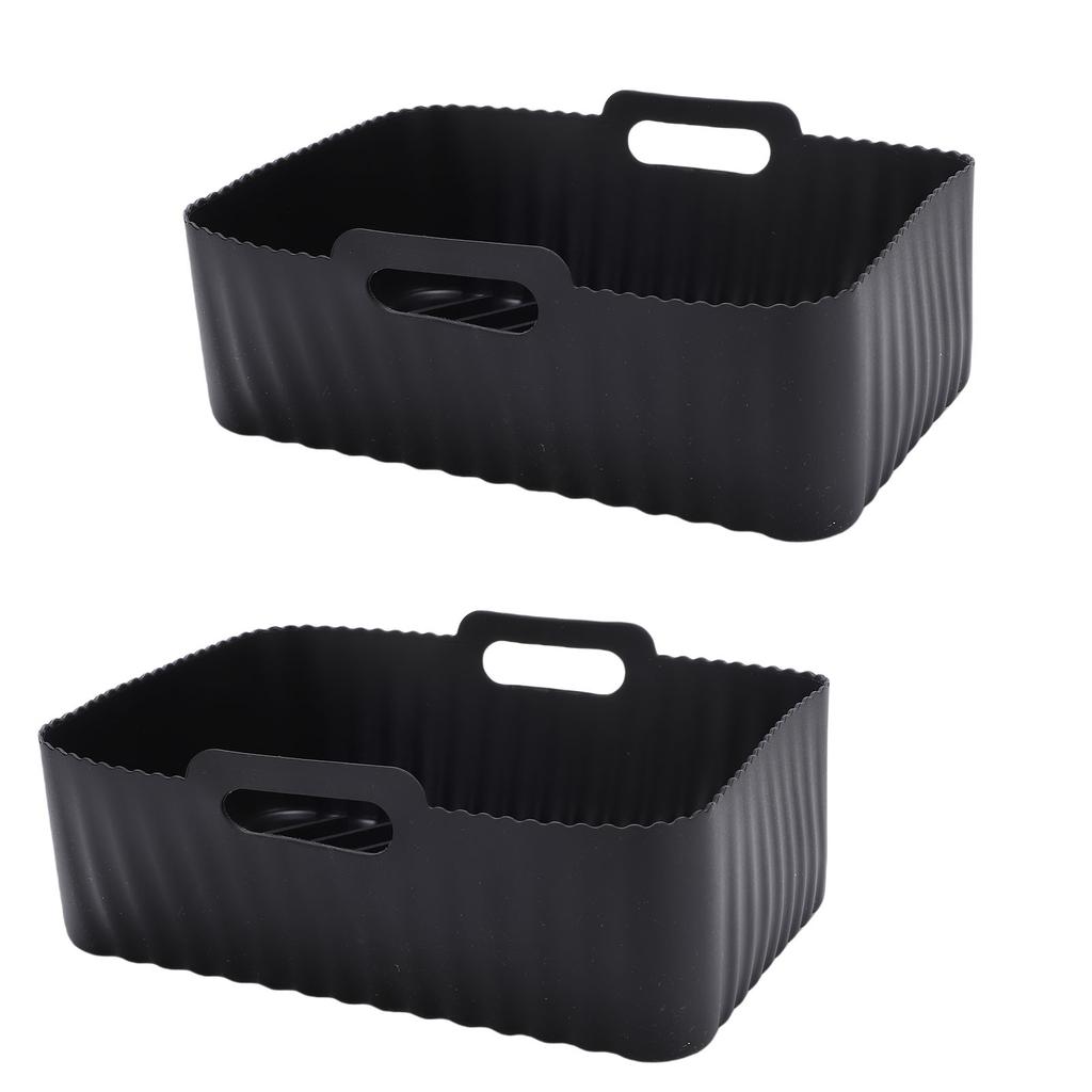 2Pcs Fryer Liner Fit for AF300EU AF400EU Food Grade Silicone Rectangular Non Stick Fryer Pot