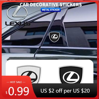 Innenaufkleber 1/2 Stück 3D Metall Auto Styling Schild Emblem Abzeichen Aufkleber Für F-SPORT ES RX NX LS UX LM LX GX LC RZ IS CT