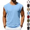 Camiseta sin mangas, chaleco deportivo para hombre, chaleco casual de corte holgado, top moderno para entrenamiento en gimnasio para hombre