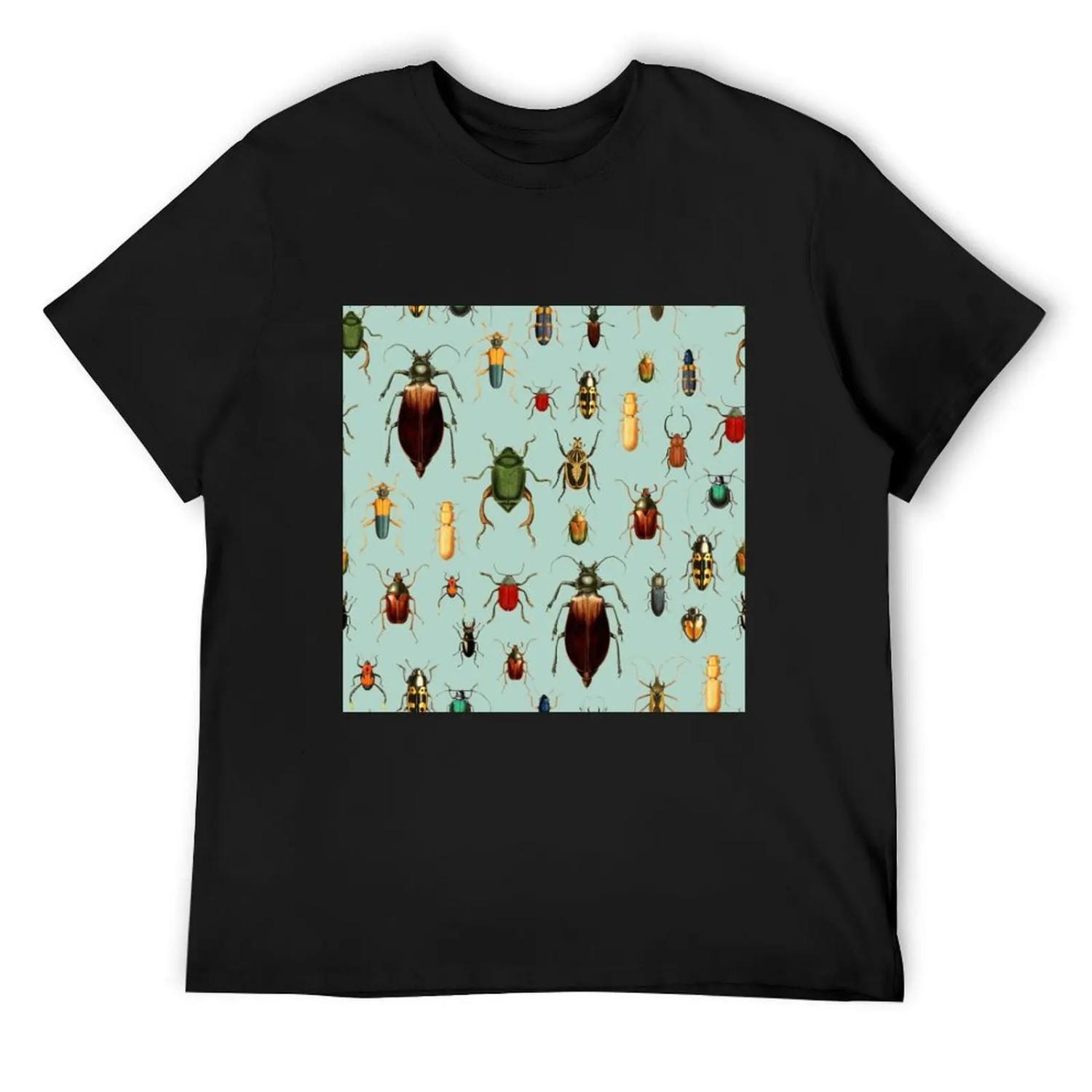 

Antique pattern - Beetles and Bugs T-Shirt cotton graphic tees hippie clothes anime clothes man clothes mens t shirts XXXXXL різнокольоровий