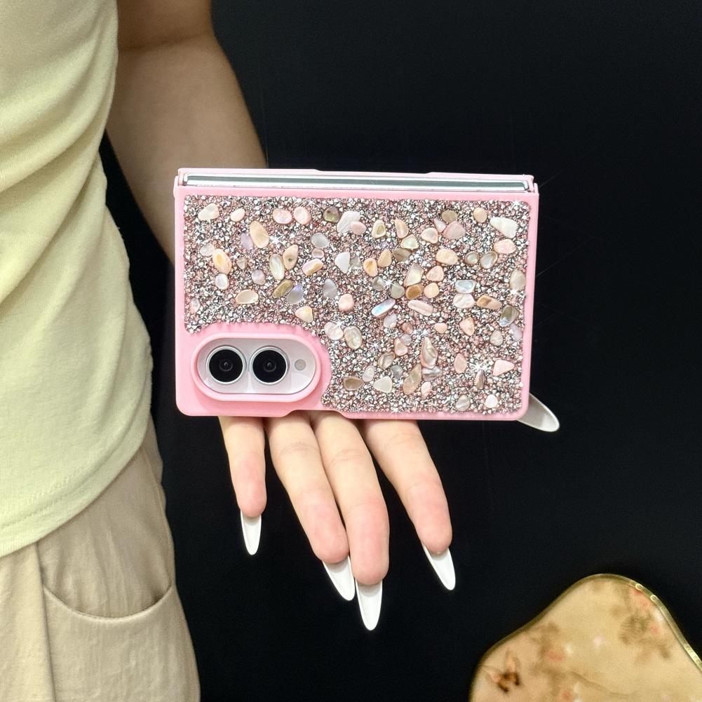 Glitter Multicolor Stone Phone Case For Samsung Z Fold 8 Fold8 Ultra Galaxy Z Fold 7 6 5 4 Sparkling Rhinestone Protective Cover