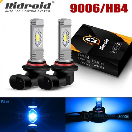 

2X 9006 LED Headlight Low Beam Bulbs Kits 8000K ICE Blue