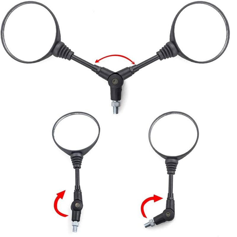 2pcs 8mm/10mm Motorcycle Rearview Mirrors Universal For Honda XR250 CRM250 CRF250 Yamaha XT200 Duiker 225 Kawasaki KLX250 KL250