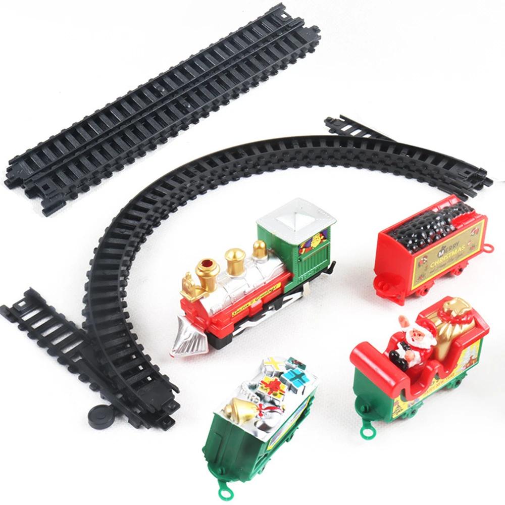 Timeless Christmas Train Set Battery Operated With Lights & Sounds, Railway Tracks For Under Tree Decoration & Kids Play