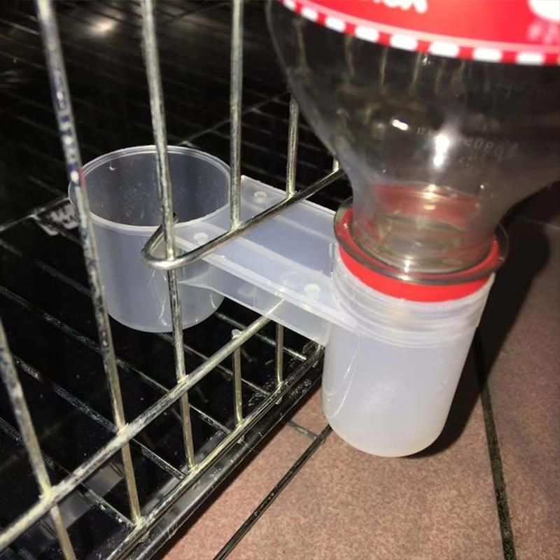 Plastic Pet Bird Drinker 500ml Feeder Water Bottle Cup for Cat Chicken Pigeon Durable Automatic Watering System