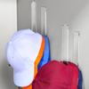 Hat Holder 4 Pieces Space-Saving Acrylic Baseball Caps Hanger Hat Organizer For Baseball Caps For Door Closet Indoor Home