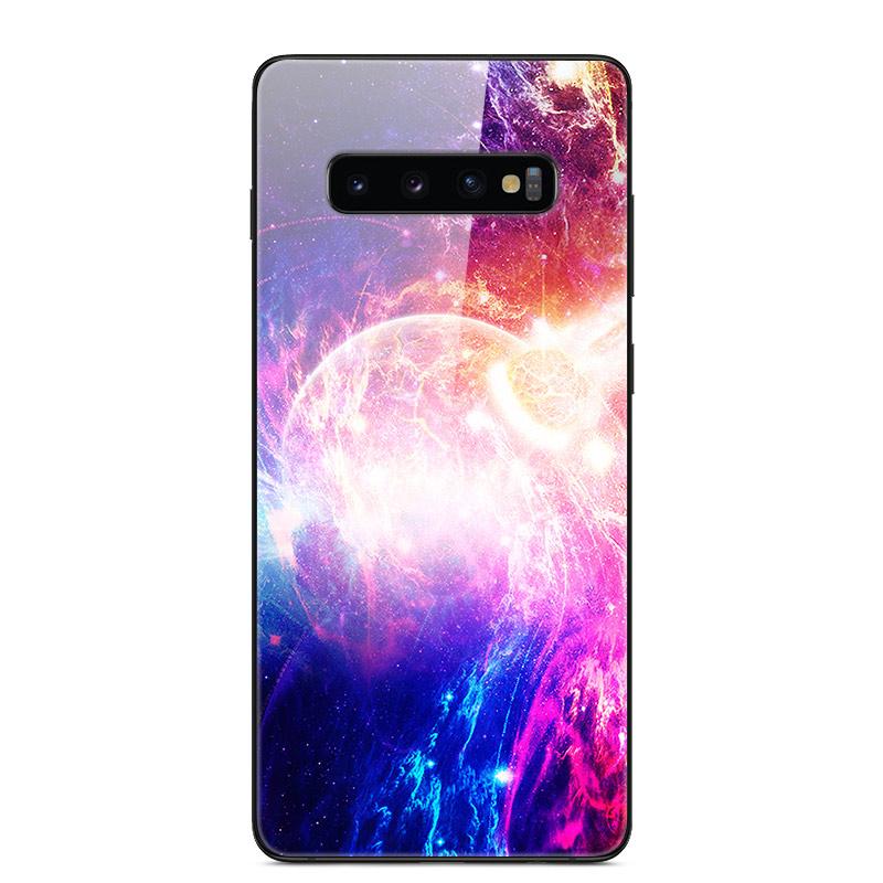 For Samsung S10 Plus Case Tempered Glass Hard Phone Back Cover Coque For Samsung Galaxy S10E S 10 5G S10plus Bumper Cases Capa