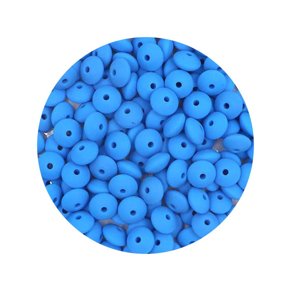 100Pcs 12mm Silicone Lentil Beads Round Spacer Beads Silicone Abacus Bead DIY Bracelet Necklace Handmade Jewelry Accessories