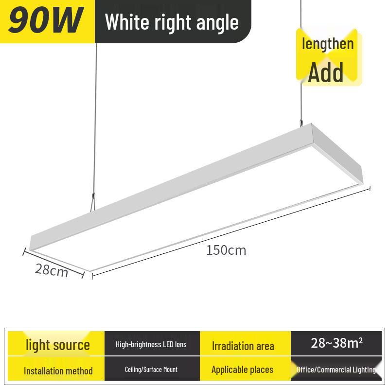 Ultra-Bright LED Pendant Light for Office, Barber Shop, Classroom, Gym, and Supermarket Ceilings