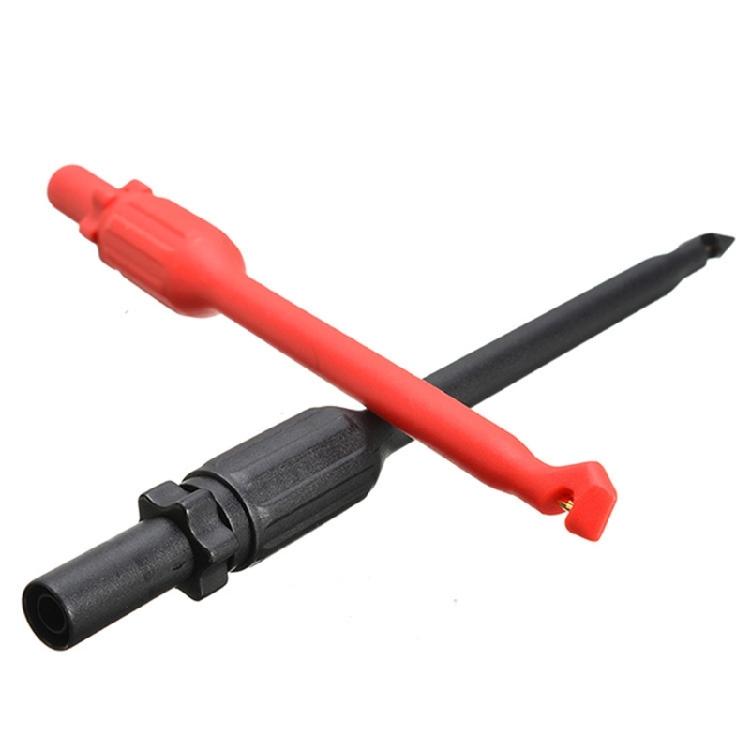 Multimeter Test Leads , Replacement Multimeter Probes with Pointed and Hook 4Mm Banana Interfaces for Maintenance