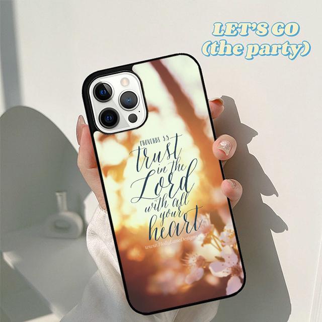 

Autumu Jesus God Bible Quotes Phone Case Cover for iPhone 17 Air 16 16e 15 12 11 13 14 Pro Max Apple Plus Coque iPhone 13