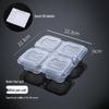 JINGRX Four-Compartment Food Sample Boxes