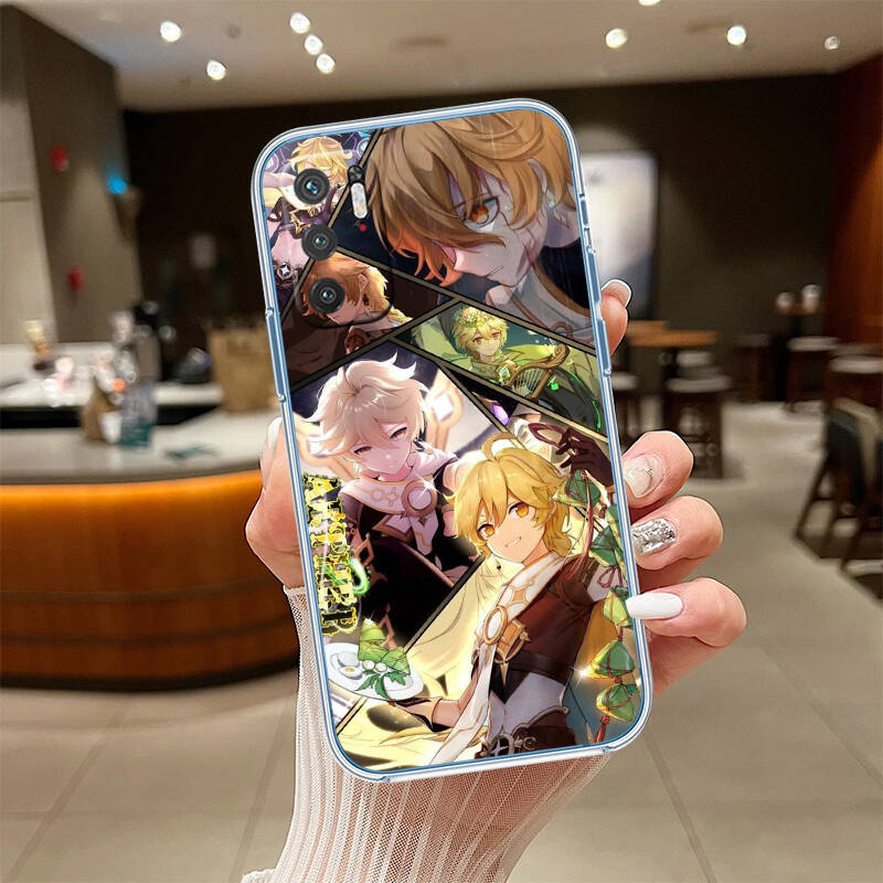 Genshin Impact Cute Phone Case for Motorola G14 G15 G24 G30 G31 G32 G34 G41 G42 G51 G52 G50 G60S G60 G62 G72 G71 G73 G84 G85 G200 E32