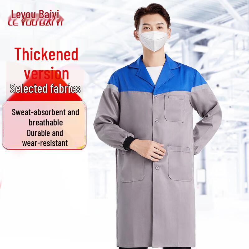 Leyoubaiyi Wear-Resistant Long-Sleeve Work Coat