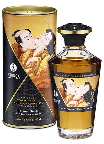 Wärmendes Aphrodisiakum Massageöl - KARAMELLKÜSSE 100ml - Shunga - Massageöl