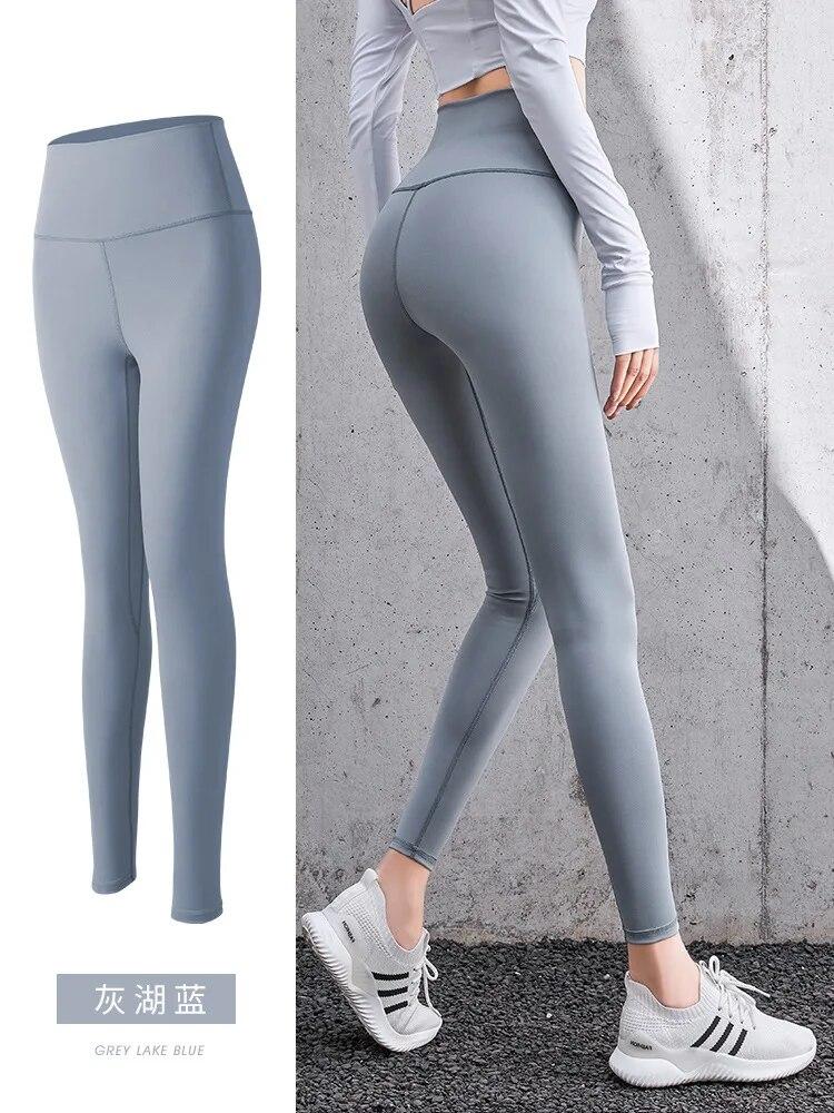 Women Fitness Yoga Pants High Waisted Elastic Hip Lifting Running Sports Leggings Women Skinny Leggings Gym 30673