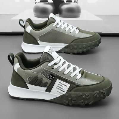 Trend New Men's Shoes Breathable Casual Sports Shoes Student Running Sneakers Comfortable Anti-slip Lace Up Casual Walking Shoe
