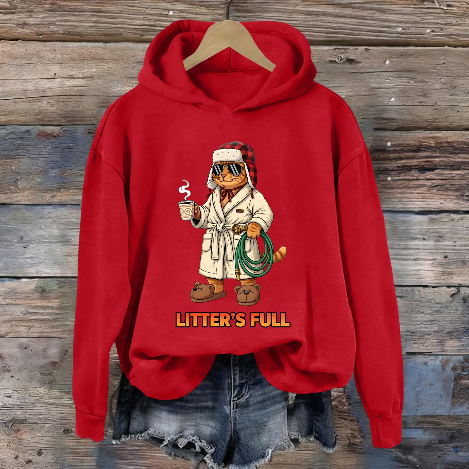 

Жіночі Модні Повсякденні Універсальні Толстовки з Довгим Рукавом та Капюшоном XL червоний