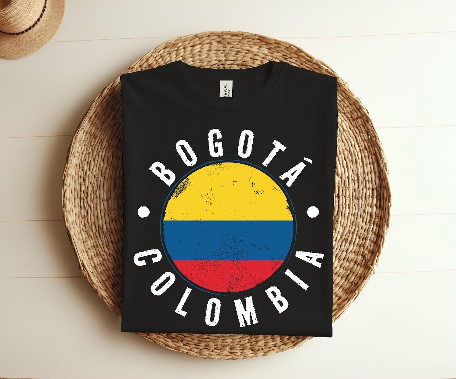 Colombia Bogota Flag Gift T-Shirt, Colombian Raised Roots, Dad Mom Unique Present, Heritage Love TShirt, Colombia Travel Lover Gifts Shirt, 100