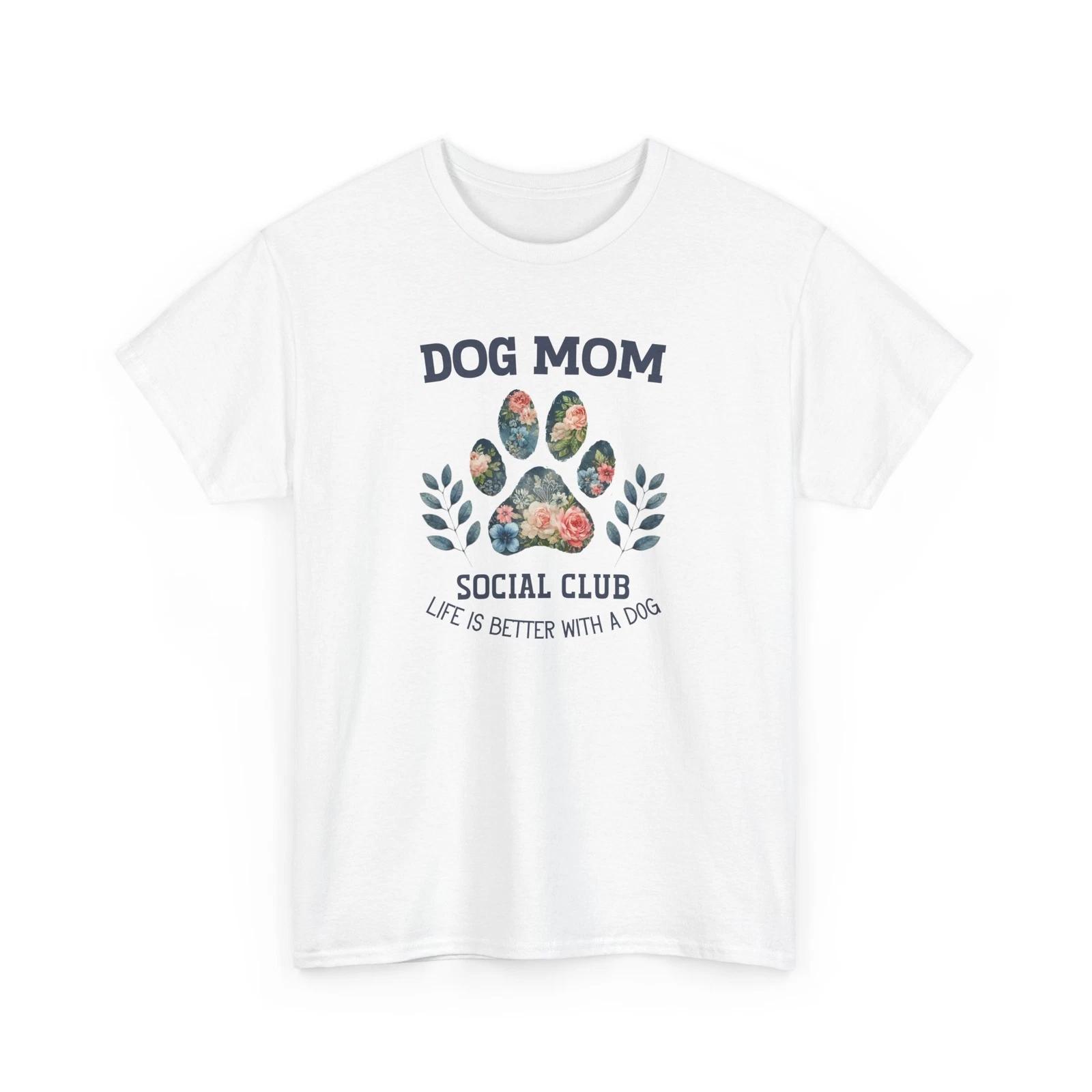

Dog Mom T-Shirt – Cute Funny Puppy Lover Graphic Tee for Dog Owners | Dog Shirt 3XL
