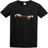 Michelangelo Hand Flower Rose Aesthetic Clothes Fashion Funny PrintO Neck Men Shirt Black