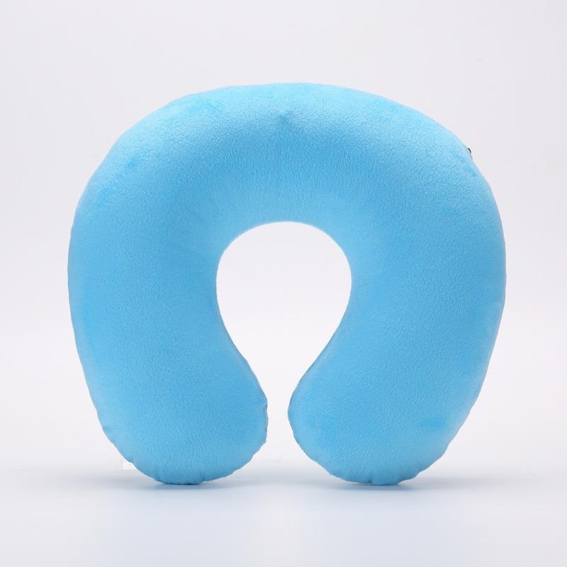 1PCS U-shaped Travel Pillow Car Pillow Air Flight Inflatable Pillow Neck Pillow Neck Support Pillow Cushion