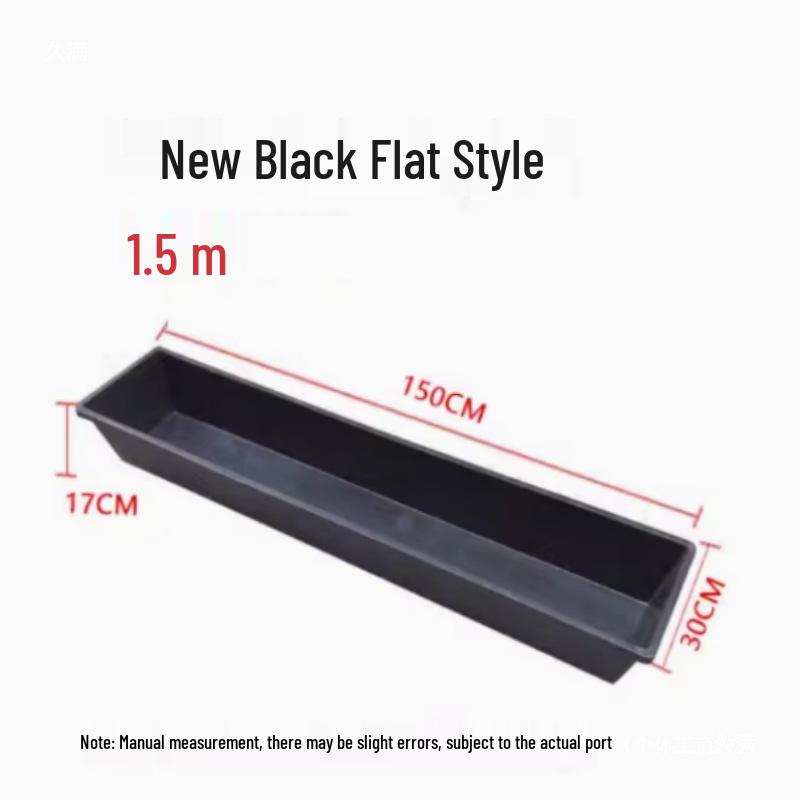 

Rectangular Plastic Water & Feed Trough for Ostrich, Sheep, Cattle, Poultry 60cm thick black flat bottom (30cm wide)