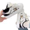 College Style Cute Round Head Color Matching Little White Shoes Autumn New Flat Casual Shoes INS Trendy Board Shoes
