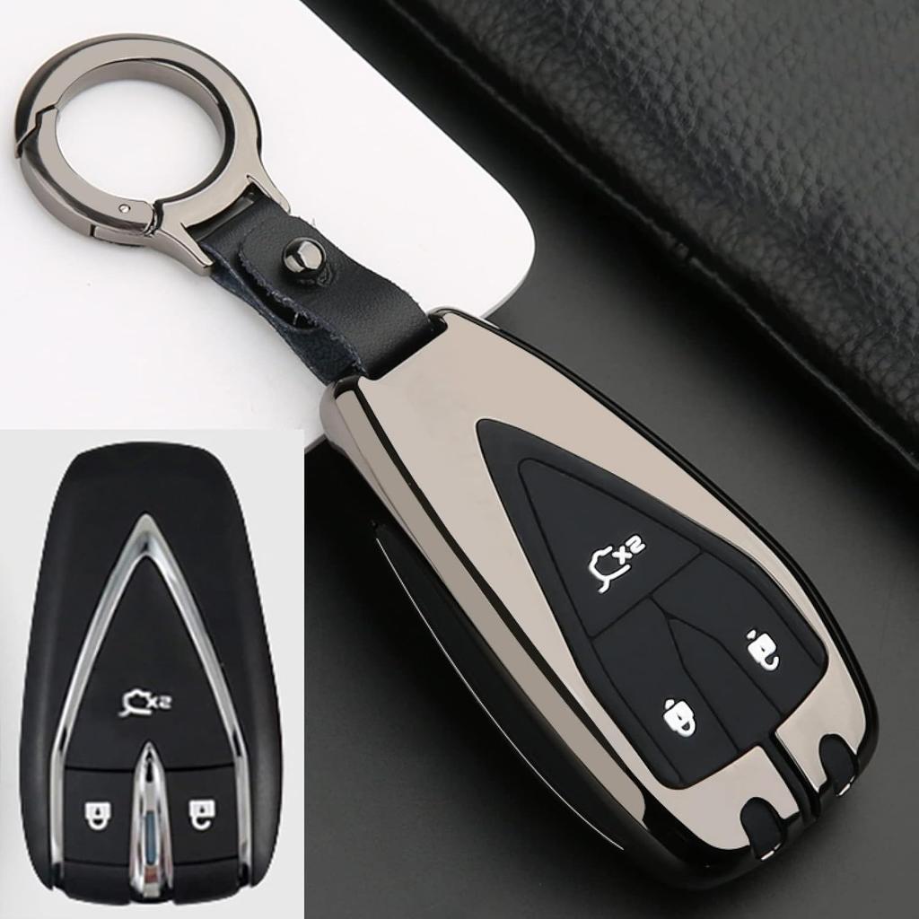 Zinc Alloy+Silicone Car Remote Key Case Cover, for Changan CS35plus CS75 CS55 Plus 2019 2020 Remote Fob Shell