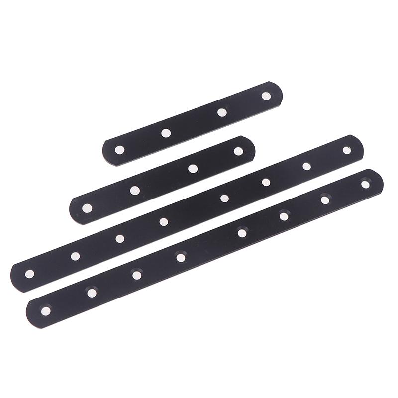 4pcs Stainless Steel Brace Flat Metal Brackets Straight Brackets Mending Repair Plate Fixing Joining For Furniture Corner