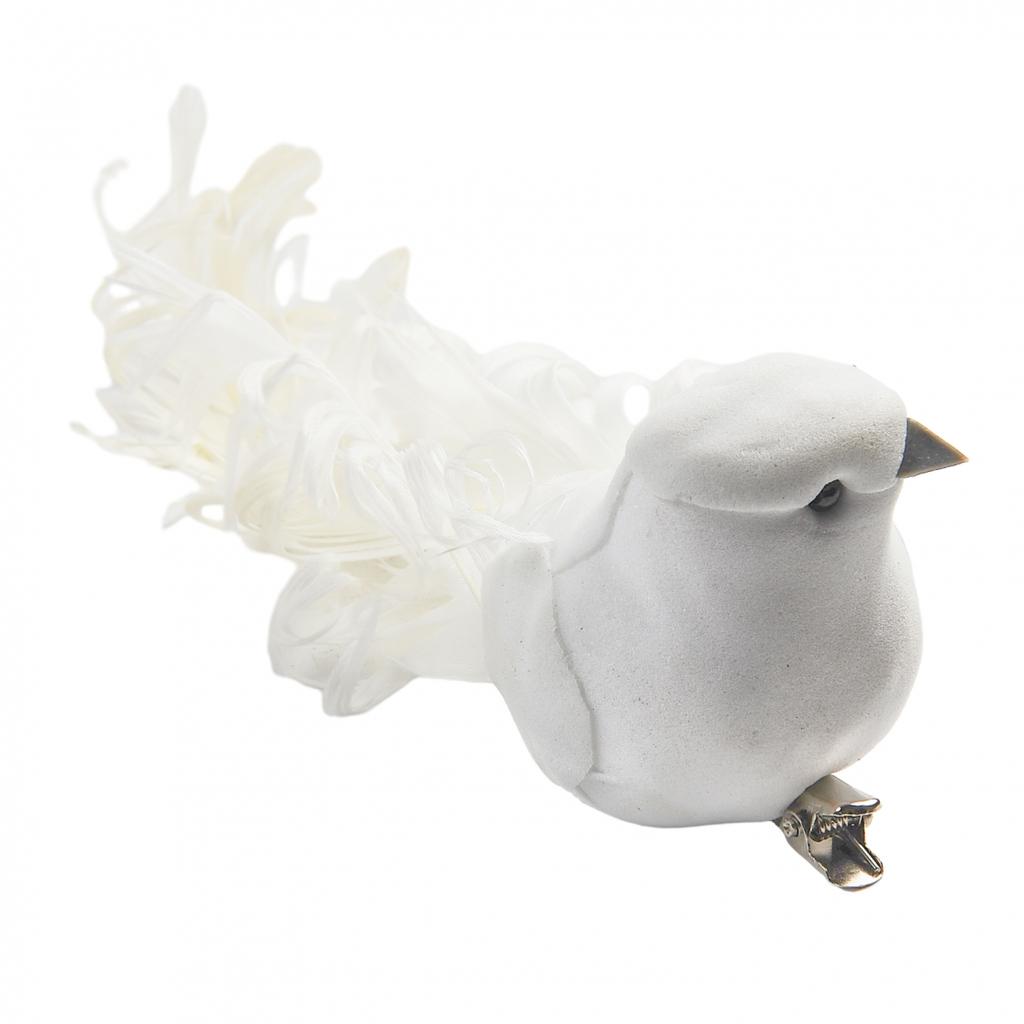 Artificial Bird Christenings Cute Decorative Feathers Foam